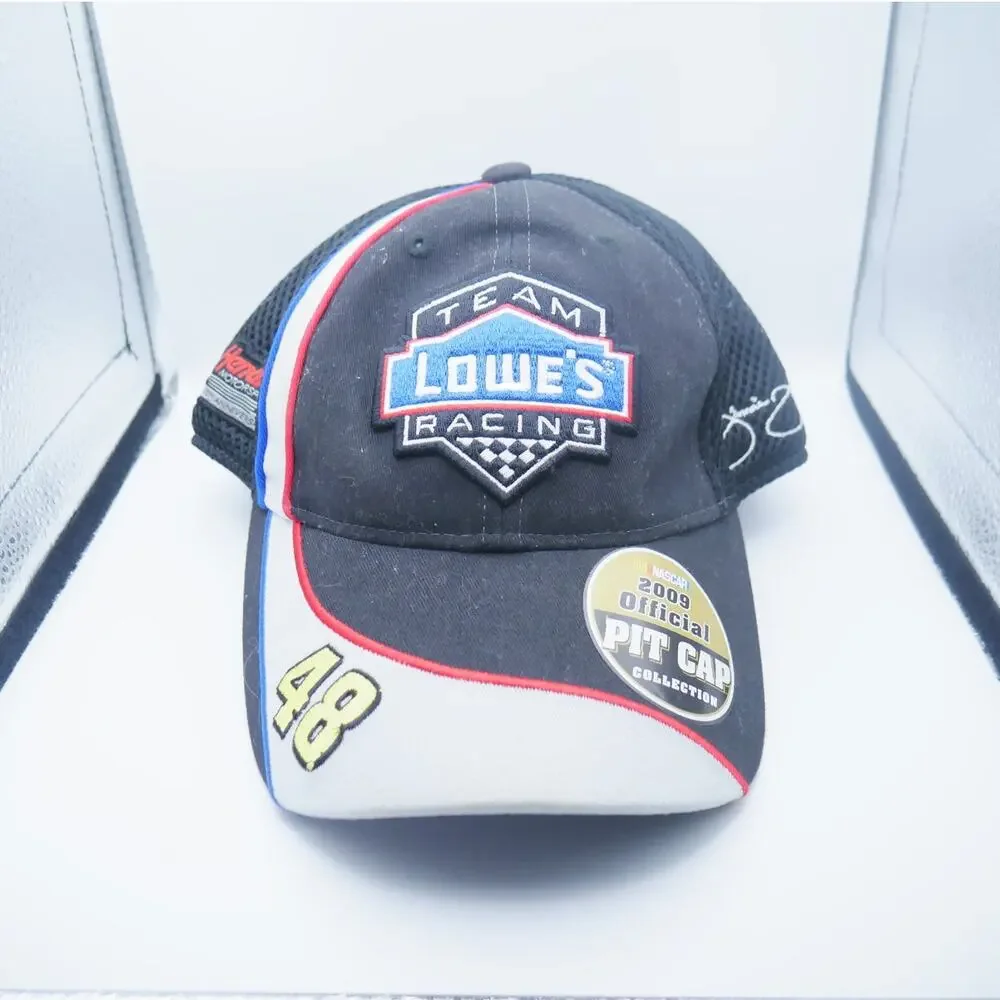 2009‎ Jimmie Johnson #48 Team Lowes Racing Offical Pit Cap Chase Authentics